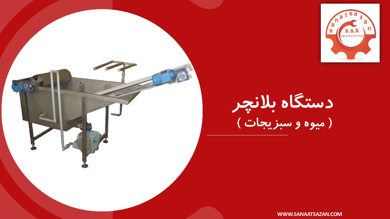 دستگاه بلانچر میوه و سبزیجات